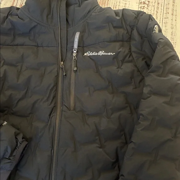 Eddie Bauer Men’s Black EB800 Down Jacket Like New Medium Ascent - Picture 2 of 12